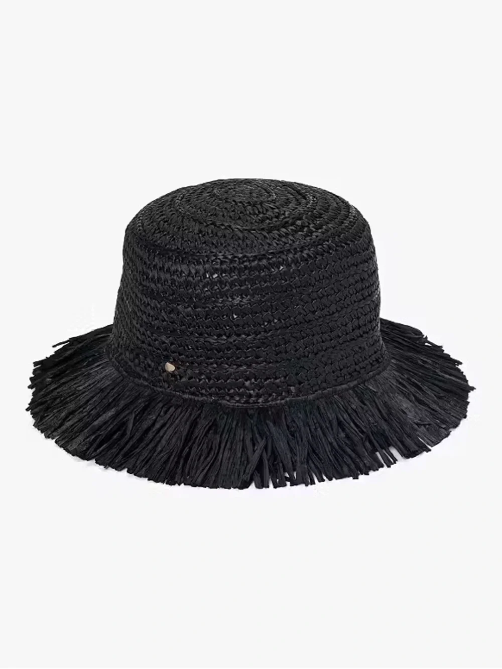 Kate Spade Frayed Raffia Straw Wide Brim Bucket Hat Women’s